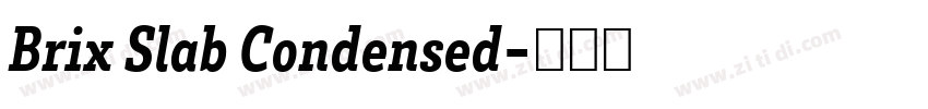 Brix Slab Condensed字体转换